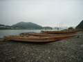 熊野川の櫂伝馬船